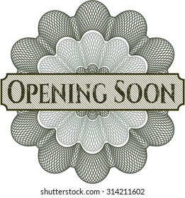 Opening Soon linear rosette