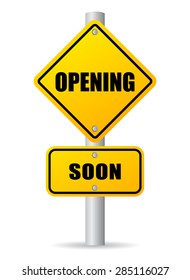 Opening soon sign
