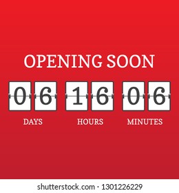 Opening Soon For Web Banner Vector Eps.10