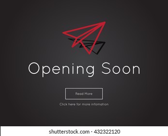 Opening Soon for website template