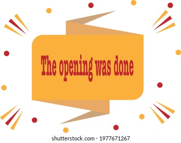 The opening took place in an eye-catching fashion