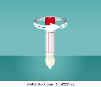 Opening the tube, Swab Disposable Virus Sampling Tube, Virus Transport Sampling Specimen Collection Tube, Virus Specimen Collection Tube