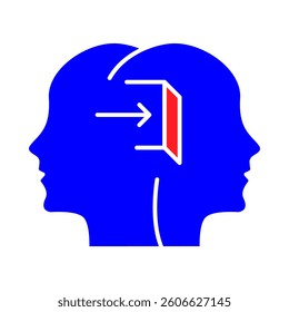 Open-Minded Personality – Head with Open Door Representing Receptiveness