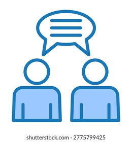 Openness Icon Blue Dualtone Design Vector Illustration
