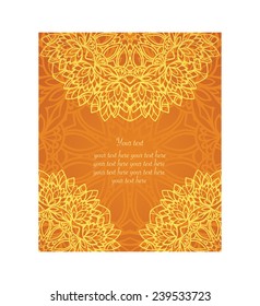 Openwork card pattern. Invitation card, card for Valentine's Day.