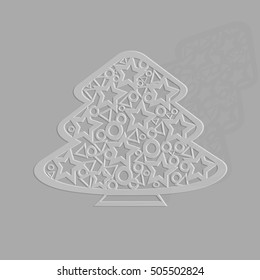 openwork decoration Christmas tree