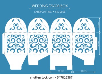 Download Favor Box Template High Res Stock Images Shutterstock