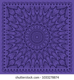 Openwork floral Pattern for Print. Template print for Textile, Fabric. Vector illustration.