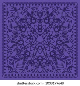 Openwork floral Pattern for Print. Template print for Textile, Fabric. Vector illustration.