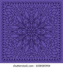 Openwork floral Pattern for Print. Template print for Textile, Fabric. Vector illustration.