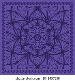 Openwork floral Pattern for Print. Template print for Textile, Fabric. Vector illustration.
