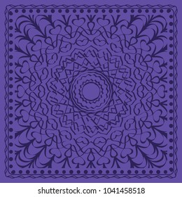 Openwork floral Pattern for Print. Template print for Textile, Fabric. Vector illustration.