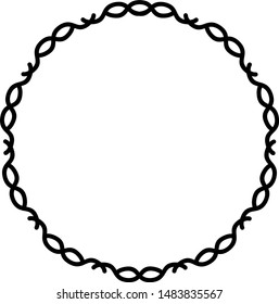 Openwork frame icon in outline style. 