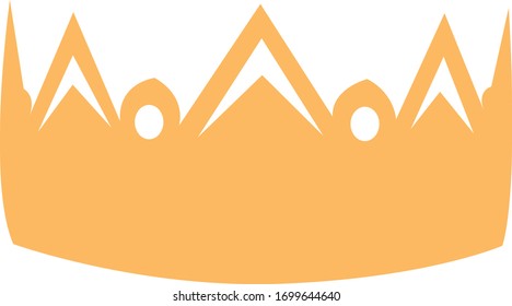 Openwork gold crown. Golden crown vector