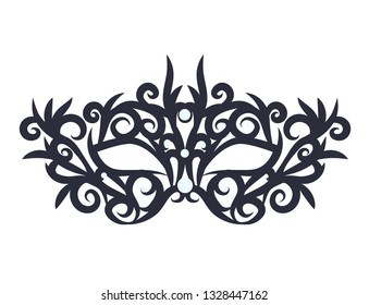 Openwork mask. Isolated vector illustration
