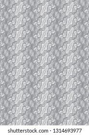 Openwork nuance and contrast grey repeating pattern for textile, interior and backgrounds.