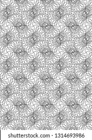 Openwork nuance and contrast grey repeating pattern for textile, interior and backgrounds.
