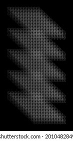 Openwork Plates. Abstract linear black and white design element. Openwork ornament
