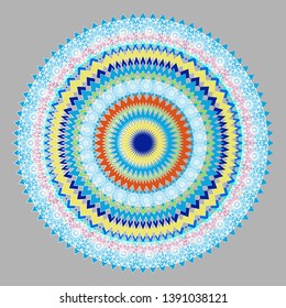 openwork round element with lace, can be used to create your own design