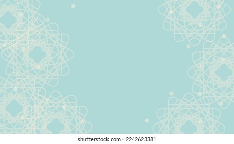 openwork snowflakes on a light blue background for an advertising banner