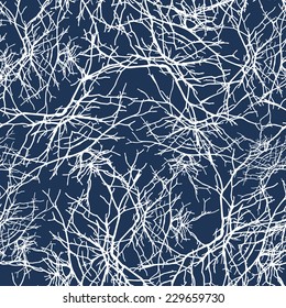 Openwork texture branches seamless pattern. Texture tracing with own original photos