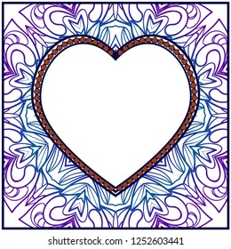 Openwork Valentine Card With Delicate Hearts. Vector Template For Layouts Wedding Cards, Interior, Or Printing