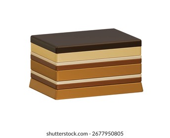  opera cake icon 3d illustration render
