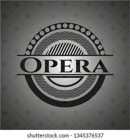 Opera dark emblem. Retro