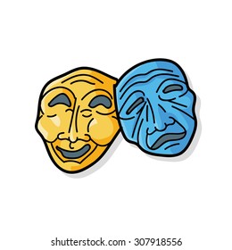 opera mask doodle