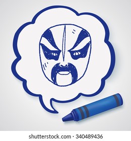 Opera mask doodle