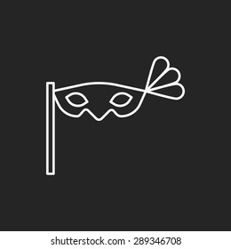 opera mask line icon