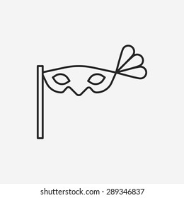 opera mask line icon