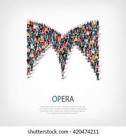 opera people sign 3d