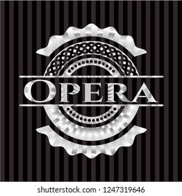 Opera silver emblem