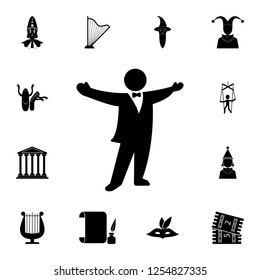 Opera singer icon. Detailed set of theater icons. Premium graphic design. One of the collection icons for websites, web design, mobile app