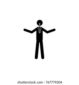 Opera singer icon. Silhouette of a musician icon. Premium quality graphic design. Signs, outline symbols collection icon for websites, web design, mobile app on white background