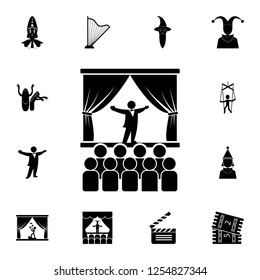 opera singer on stage icon. Detailed set of theater icons. Premium graphic design. One of the collection icons for websites, web design, mobile app