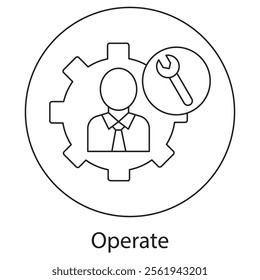 Operate Icon, Mastering the Art of Efficient and Effective Operations, Optimizing Operations Strategies for Seamless Functionality icons