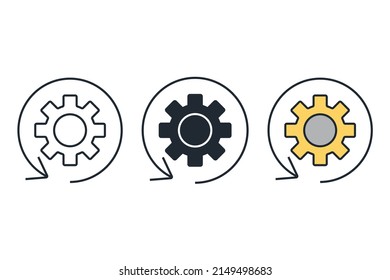 operate icons  symbol vector elements for infographic web