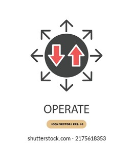 Operate Icons  Symbol Vector Elements For Infographic Web