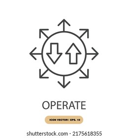 Operate Icons  Symbol Vector Elements For Infographic Web