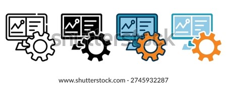 operate web icon multiple style collection