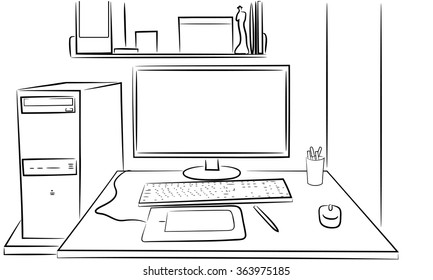Download free photo of Drawing,white,computer,set,black - from needpix.com