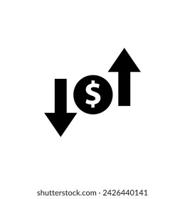 Operating profit and lloss icon. simple flat trendy style vector illustration on white background..eps