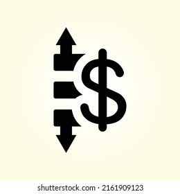 Operating Profit, Loss Icon. Trendy Flat Vector Operating Profit, Loss Icon From Business Collection