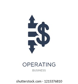 Operating profit/loss icon. Trendy flat vector Operating profit/loss icon on white background from Business collection, vector illustration can be use for web and mobile, eps10