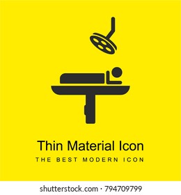 Operating Room Bright Yellow Material Minimal Icon Or Logo Design