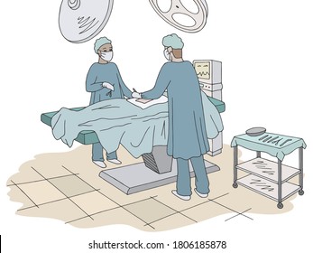 487 Operating Room Drawing Images, Stock Photos & Vectors | Shutterstock