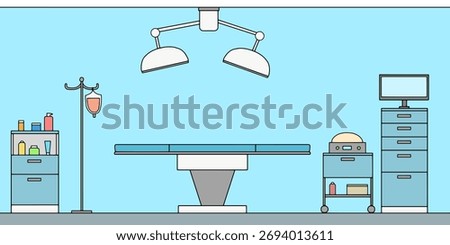 Operating room graphic color interior sketch illustration vector 