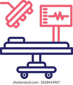 Operating Room Icon Color Vector Illustration